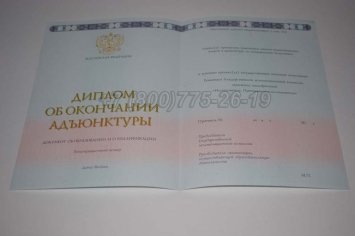 Диплом Адъюнктуры 2019г в Брянске