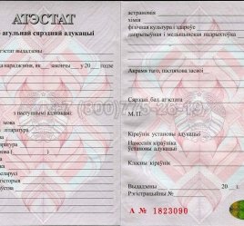 Аттестат о Полном Среднем Образовании Беларуси 2018г в Брянске