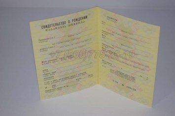 Свидетельство о Рождении 1990г Грузинской ССР в Брянске